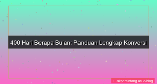 400 hari berapa bulan