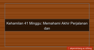 ilustrasi 41 minggu dari sekarang