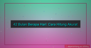 visual 42 bulan berapa hari