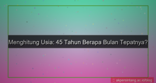 konten 45 tahun berapa bulan