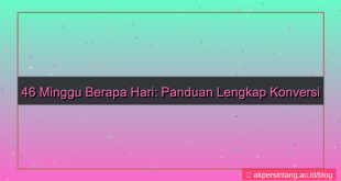 konten 46 minggu berapa hari