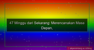 tampilan 47 minggu dari sekarang
