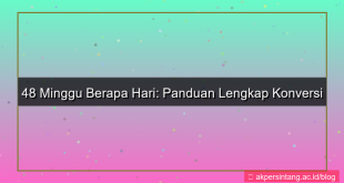 48 minggu berapa hari