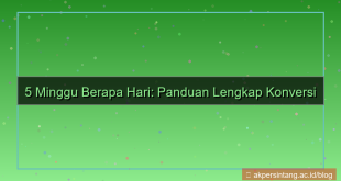 konten 5 minggu berapa hari