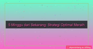5 minggu dari sekarang