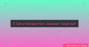 desain 5 tahun berapa hari