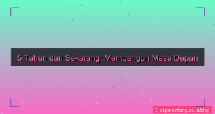 5 tahun dari sekarang