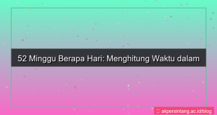 tampilan 52 minggu berapa hari