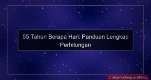 55 tahun berapa hari