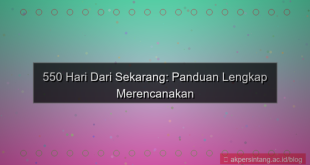 visual 550 hari dari sekarang