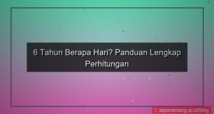 konten 6 tahun berapa hari