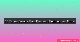 desain 65 tahun berapa hari