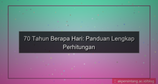 70 tahun berapa hari