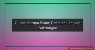 ilustrasi 71 hari berapa bulan