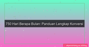 750 hari berapa bulan