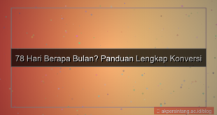 78 hari berapa bulan