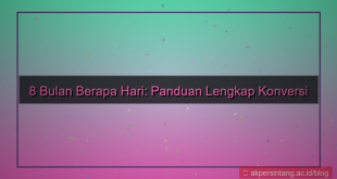 tampilan 8 bulan berapa hari
