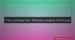 visual 8 tahun berapa hari