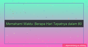 konten 80 tahun berapa hari
