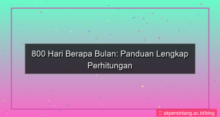 konten 800 hari berapa bulan