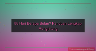 konten 88 hari berapa bulan