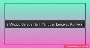 gambar 9 minggu berapa hari