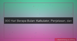 tampilan 900 hari berapa bulan
