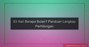 93 hari berapa bulan
