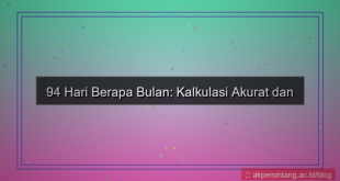 ilustrasi 94 hari berapa bulan