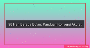98 hari berapa bulan
