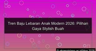 desain baju lebaran anak modern