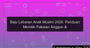 baju lebaran anak muslim