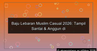 baju lebaran muslim casual