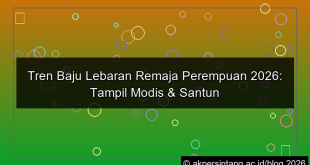 visual baju lebaran remaja perempuan