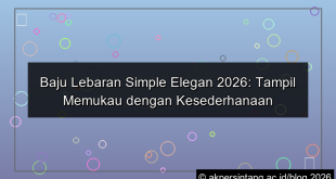 baju lebaran simple elegan