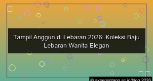 baju lebaran wanita elegan terbaru