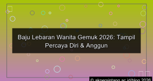 desain baju lebaran wanita gemuk