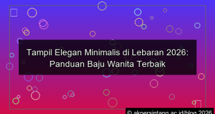 baju lebaran wanita minimalis