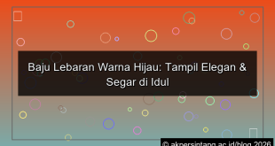 visual baju lebaran warna hijau