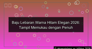 baju lebaran warna hitam elegan