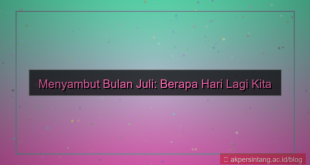 berapa hari lagi bulan juli