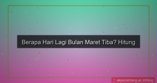 visual berapa hari lagi bulan maret