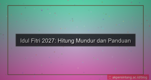 ilustrasi berapa hari lagi lebaran 2027