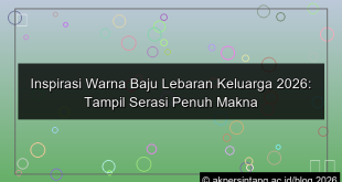 inspirasi warna baju lebaran keluarga