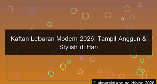 desain kaftan lebaran modern