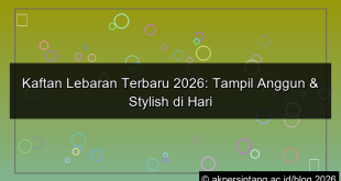 ilustrasi kaftan lebaran terbaru