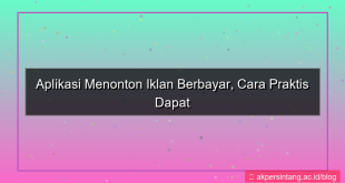 menunjukkan screenshot Aplikasi Menonton Iklan Berbayar