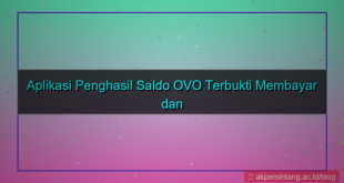 Aplikasi Penghasil Saldo OVO