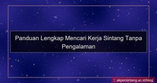 konten kerja tanpa pengalaman sintang