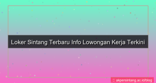 ilustrasi loker sintang terbaru